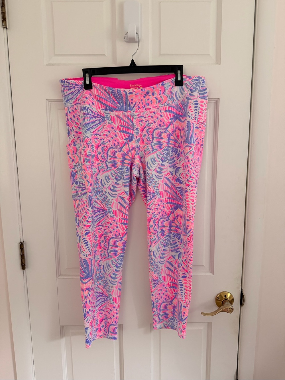 Lilly Pulitzer Pink & Blue Printed Active Leggings